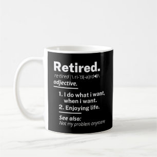 pensionerad. definition lustig pension kaffemugg
