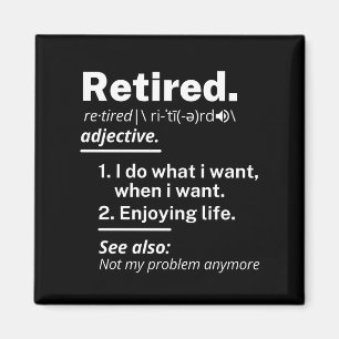 pensionerad. definition lustig pension magnet