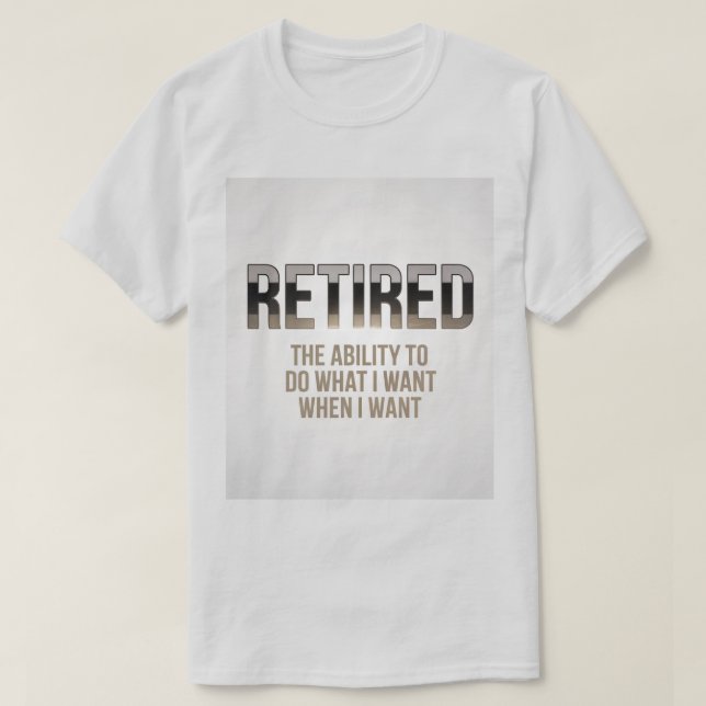 Pensionerad definition T-Shirt (Design framsida)