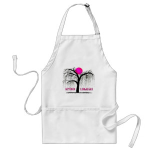 Pensionerad design för bibliotekariegåvatårpil förkläde
