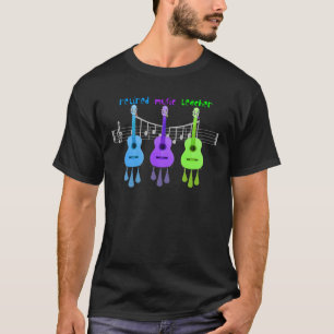 Pensionerad design för gitarrer för musiklärare tee