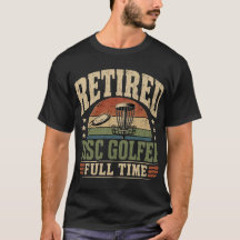 Pensionerad Disc Golfare Heltid Vintage Design