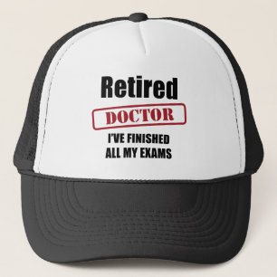 Pensionerad doktor truckerkeps