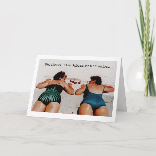Pensionerad Doublemint twillingar Kort (Framsida)