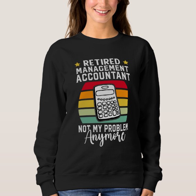 Pensionerad ekonomichef Inte mitt problem längre T Shirt (Framsida)