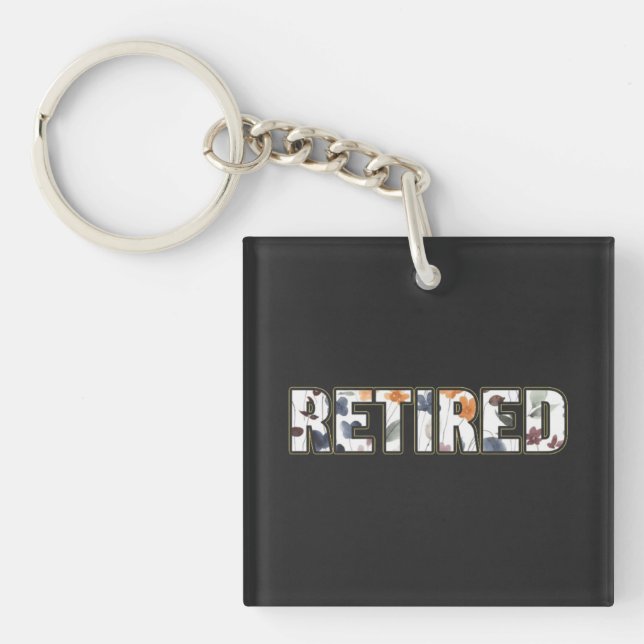 Pensionerad Elegant Blommig Bokstavsdesign (Framsidan)