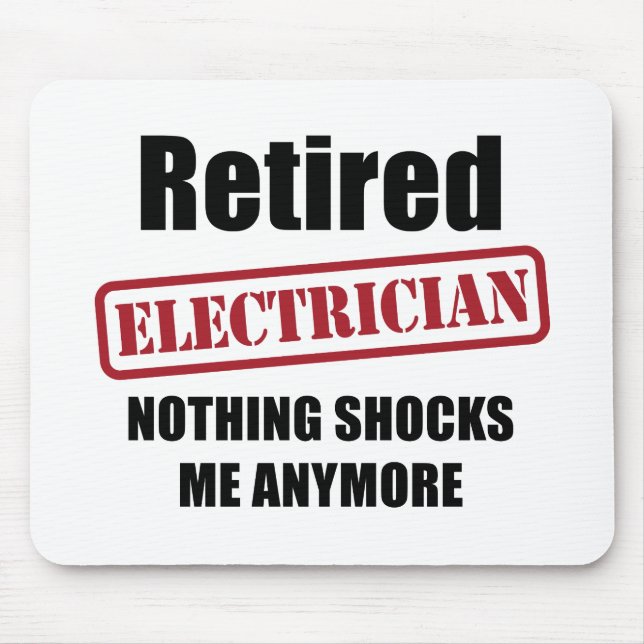 Pensionerad elektriker (US-pass) Musmatta (Framsidan)
