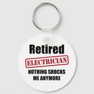 Pensionerad elektriker (US-pass) Nyckelring