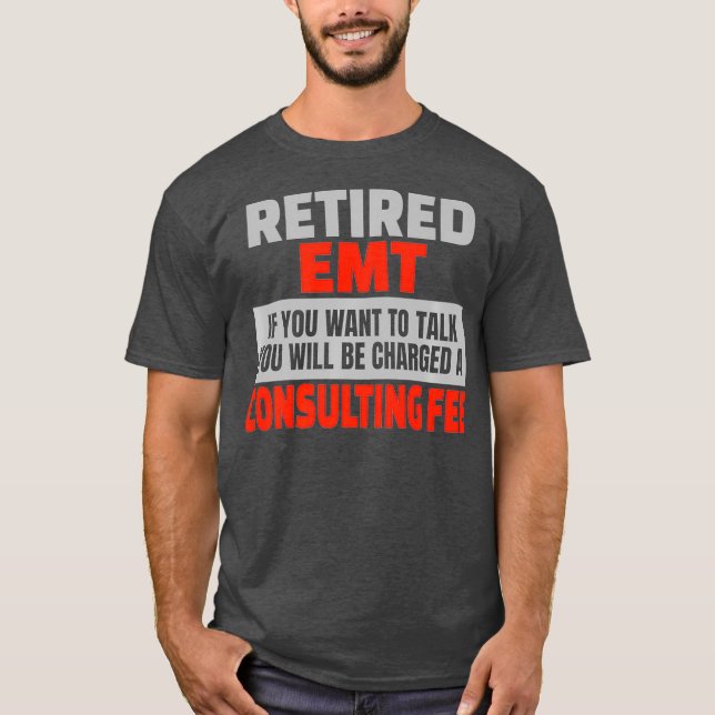 Pensionerad EMT Funny Pension Party Humor Premium T Shirt (Framsida)