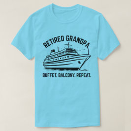Pensionerad farfar kryssning Roligt pensionspresen T Shirt