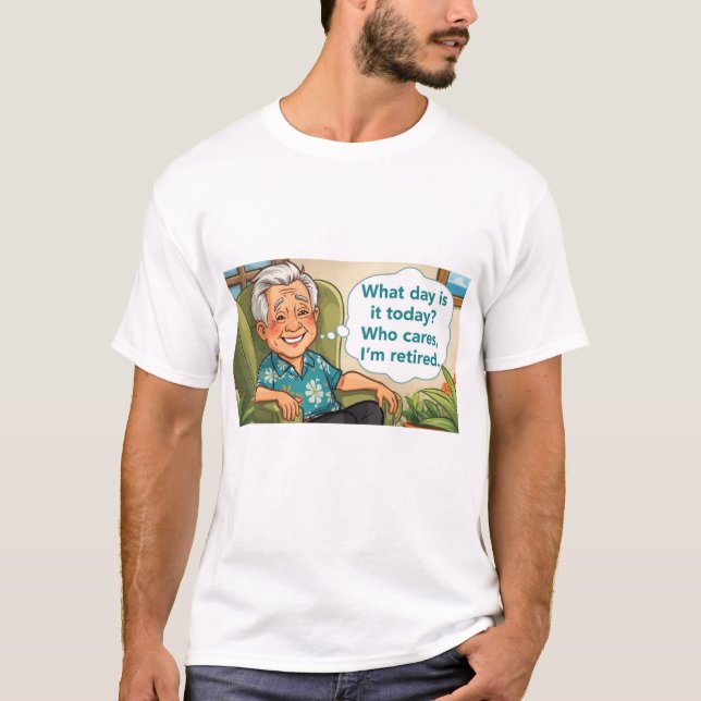 Pensionerad farfar t-shirt (Framsida)