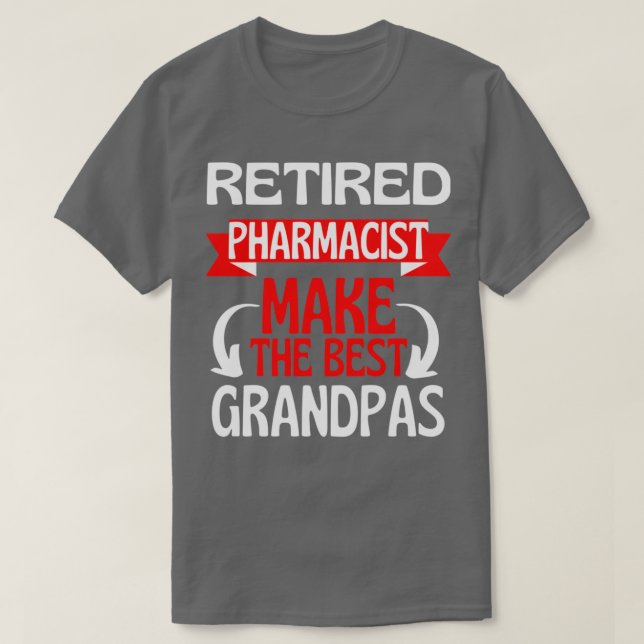 Pensionerad farmaceut Grandpa Pension T Shirt (Design framsida)
