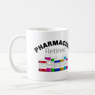 Pensionerad farmaceut kaffemugg