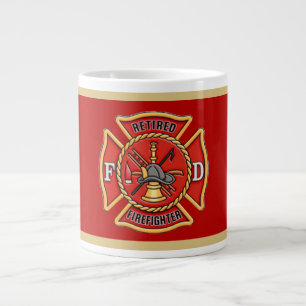 Pensionerad Firefighter's Kor Jumbo Mugg