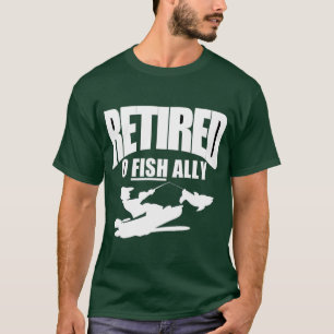 Pensionerad fiskares citat t shirt
