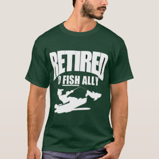 Pensionerad fiskares citat t shirt