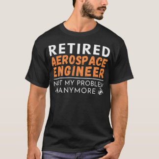 Pensionerad flygingenjör flygplansutveckling t shirt