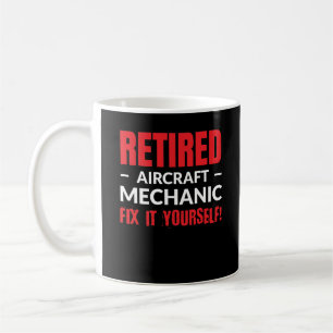 Pensionerad flygplanmekanikerknipa det dig! kaffemugg