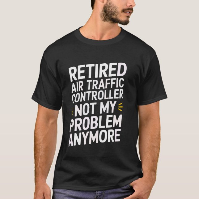 Pensionerad flygtrafikledare t shirt (Framsida)