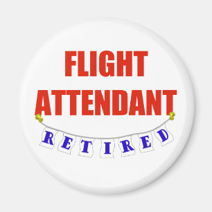 PENSIONERAD FLYGVÄRDINNA MAGNET