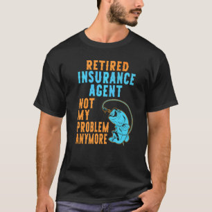 Pensionerad försäkring för fiske i Agent Pension T Shirt