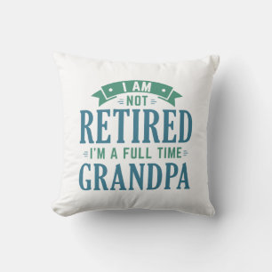 Pensionerad Fullt Grandpa Kudde