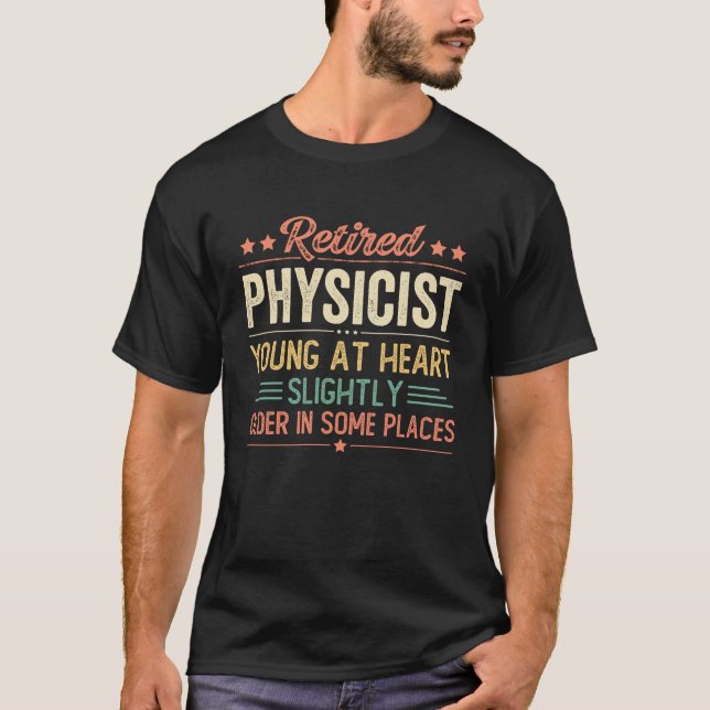 Pensionerad fysiker t shirt (Framsida)