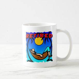 Pensionerad hängmatta kaffemugg