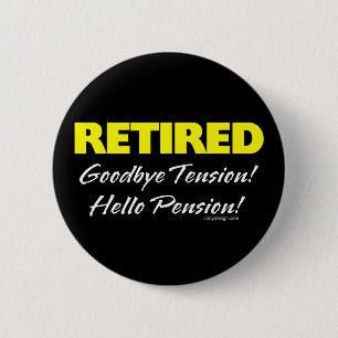 Pensionerad Hellow pension (mörk) Knapp