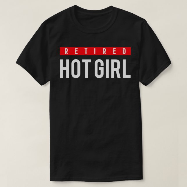 Pensionerad Hett Girl 3 T Shirt (Design framsida)