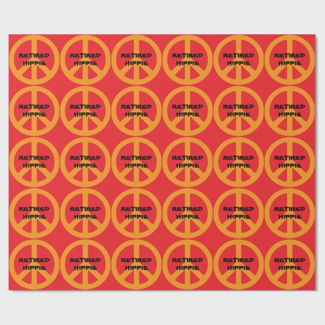 Pensionerad hippie presentpapper (Platt)