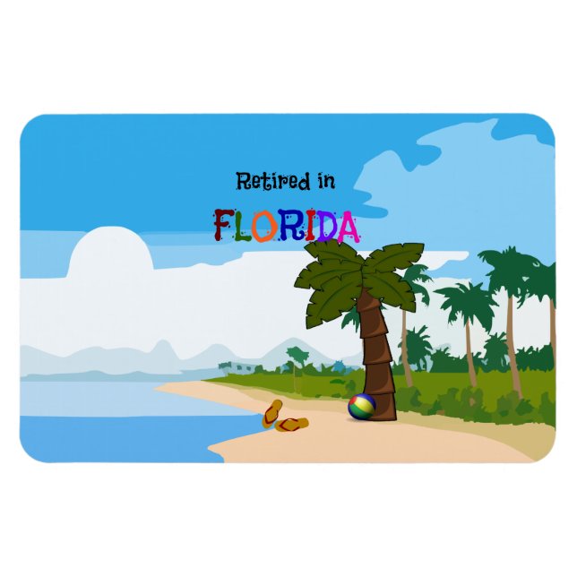 Pensionerad i Florida Magnet (Horisontell)