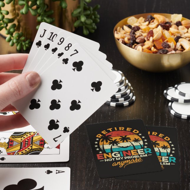 Pensionerad ingenjör Inte mitt problem längre Casinokort (På plats)