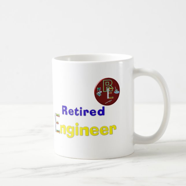 Pensionerad ingenjör kaffemugg (Höger)