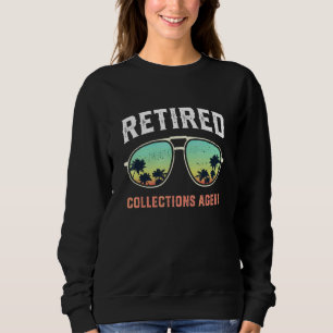 pensionerad inkassotjänsteman Beach Palm Tree solg T Shirt