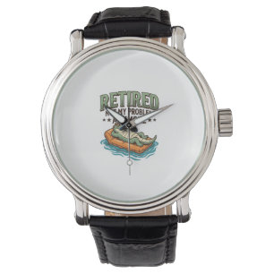 Pensionerad Inte Mitt Problem Alligator Semester T Armbandsur