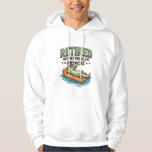 Pensionerad Inte Mitt Problem Alligator Semester T Hoodie