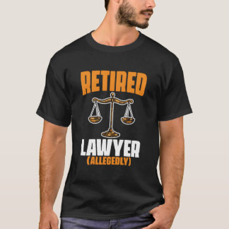 Pensionerad jurist Juridik Pensionär Pensionerad T Shirt