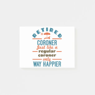 Pensionerad läkare i Pension Post-it Block