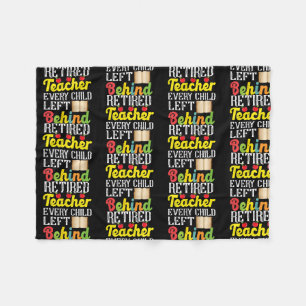 Pensionerad lärare varje barn Lämnat bakom Funny Fleecefilt