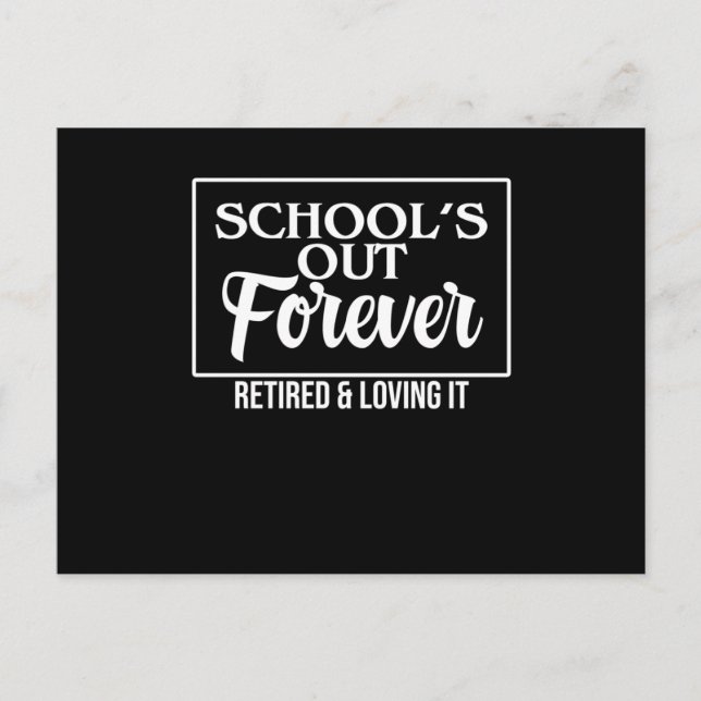 Pensionerad lärarutbildning i skolan i Student Gra Inbjudan Vykort (Framsida)