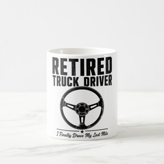 Pensionerad lastbilsförare kaffe - Jag körde äntli Kaffemugg (Center)