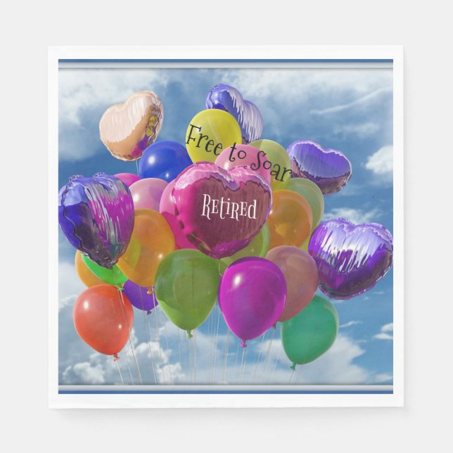 Pensionerad - ledig till Soar Pappersservett (Framsidan)