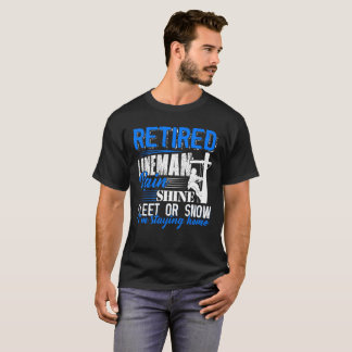 Pensionerad linjearbetareskjorta tee shirt