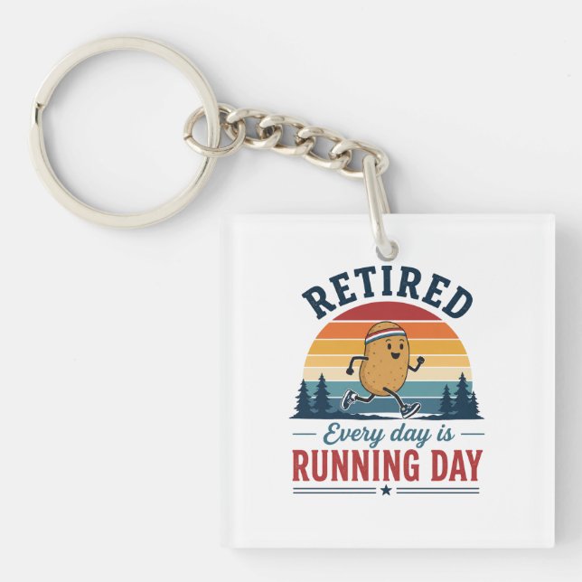 Pensionerad Löpande Potatis Varje Dag Är Löp Dag (Framsidan)
