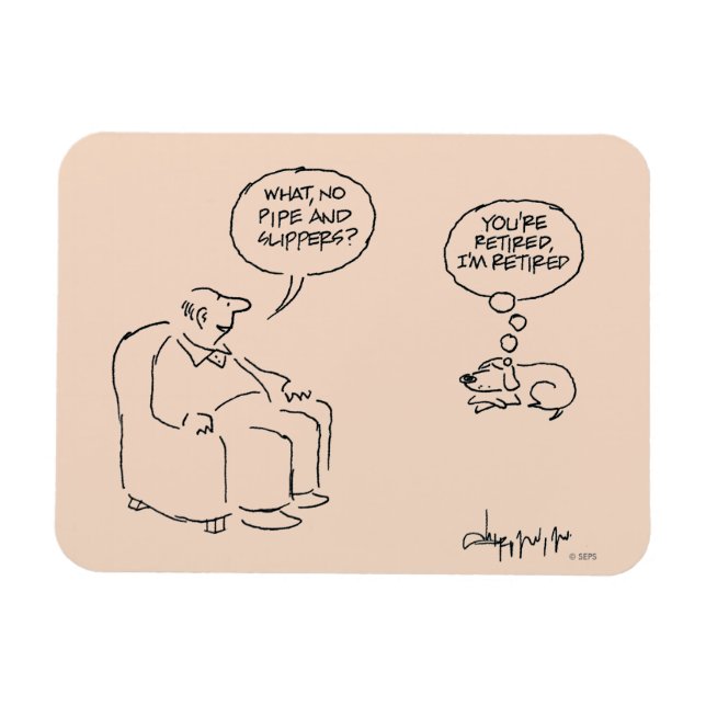 Pensionerad Magnet (Horisontell)
