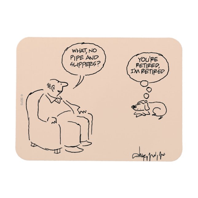 Pensionerad Magnet (Horisontell)