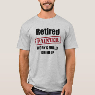Pensionerad målare t-shirt