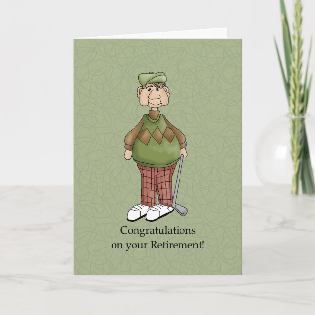 Pensionerad man - Humor Kort (Framsida)
