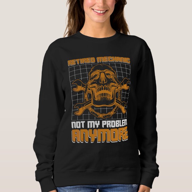 Pensionerad mekaniker Inte mitt problem längre Aut T Shirt (Framsida)
